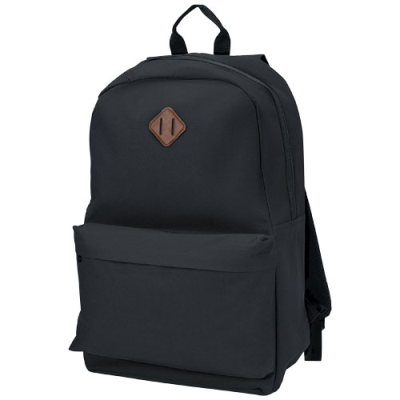 Picture of STRATTA 15 INCH LAPTOP BACKPACK RUCKSACK 15L in Solid Black.