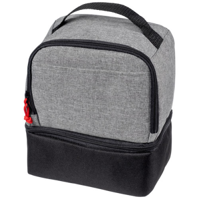 Picture of DUAL CUBE LUNCH COOL BAG in Black Solid-graphite