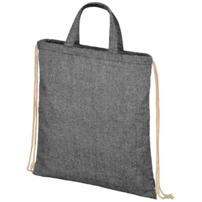 Picture of PHEEBS 210 G & M² RECYCLED DRAWSTRING BAG 6L in Heather Black