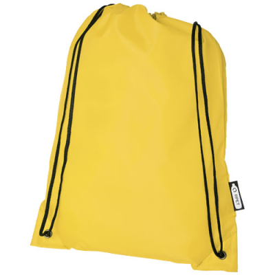 Picture of ORIOLE RPET DRAWSTRING BACKPACK RUCKSACK 5L in Yellow.