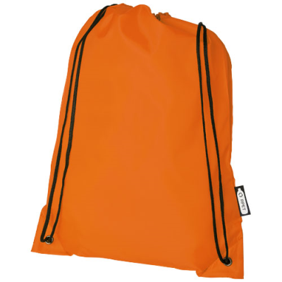 Picture of ORIOLE RPET DRAWSTRING BACKPACK RUCKSACK 5L in Orange.