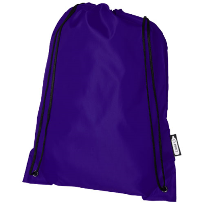 Picture of ORIOLE RPET DRAWSTRING BACKPACK RUCKSACK 5L in Purple.