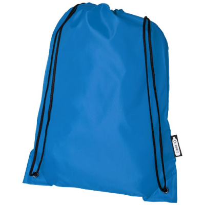 Picture of ORIOLE RPET DRAWSTRING BACKPACK RUCKSACK 5L in Process Blue.