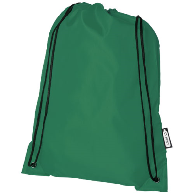 Picture of ORIOLE RPET DRAWSTRING BACKPACK RUCKSACK 5L in Green.