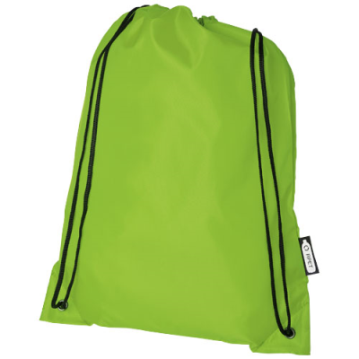 Picture of ORIOLE RPET DRAWSTRING BAG 5L in Lime.