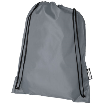 Picture of ORIOLE RPET DRAWSTRING BACKPACK RUCKSACK 5L in Grey