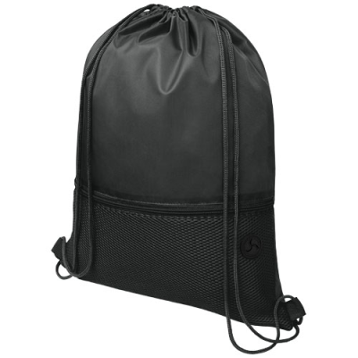 Picture of ORIOLE MESH DRAWSTRING BACKPACK RUCKSACK 5L in Solid Black