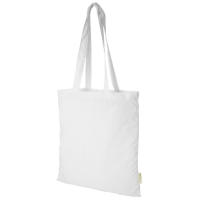 Picture of ORISSA 100 G & M² GOTS ORGANIC COTTON TOTE BAG 7L in White.