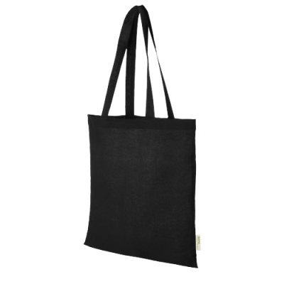 Picture of ORISSA 100 G & M² GOTS ORGANIC COTTON TOTE BAG 7L in Solid Black.