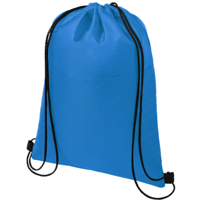 Picture of ORIOLE 12-CAN DRAWSTRING COOL BAG 5L in Process Blue.