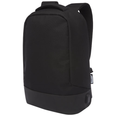 Picture of COVER GRS RPET ANTI-THEFT BACKPACK RUCKSACK 18L in Solid Black