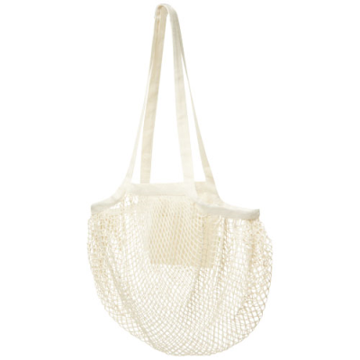Picture of PUNE 100 G & M² GOTS ORGANIC MESH COTTON TOTE BAG 6L in Natural.