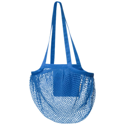 Picture of PUNE 100 G & M² GOTS ORGANIC MESH COTTON TOTE BAG 6L in Process Blue.