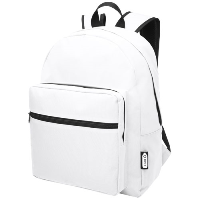 Picture of RETREND GRS RPET BACKPACK RUCKSACK 16L in White.