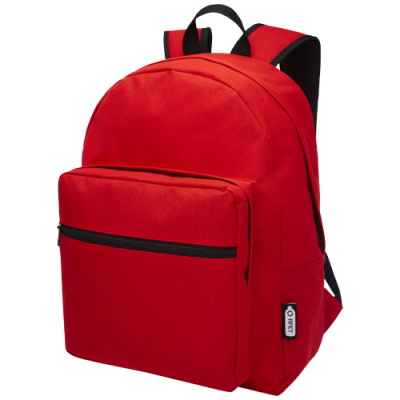 Picture of RETREND GRS RPET BACKPACK RUCKSACK 16L in Red.