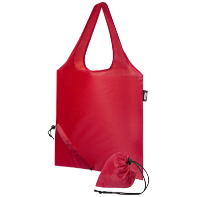Picture of SABIA RPET FOLDING TOTE BAG 7L in Red.