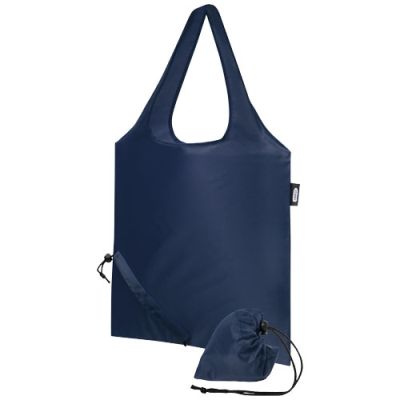 Picture of SABIA RPET FOLDING TOTE BAG 7L in Navy.