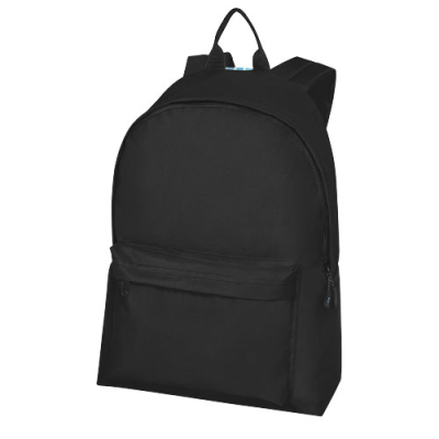 Picture of BAIKAL GRS RPET BACKPACK RUCKSACK 12L in Solid Black.