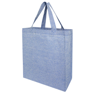 Picture of PHEEBS 150 G & M² RECYCLED GUSSET TOTE BAG 13L in Heather Blue