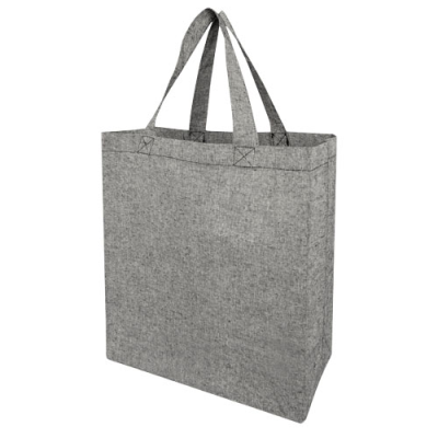 Picture of PHEEBS 150 G & M² RECYCLED GUSSET TOTE BAG 13L in Heather Black