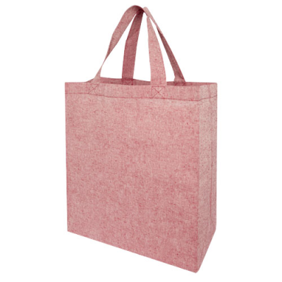 Picture of PHEEBS 150 G & M² RECYCLED GUSSET TOTE BAG 13L in Heather Red