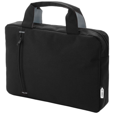Picture of DETROIT RPET CONFERENCE BAG 4L in Grey & Solid Black.