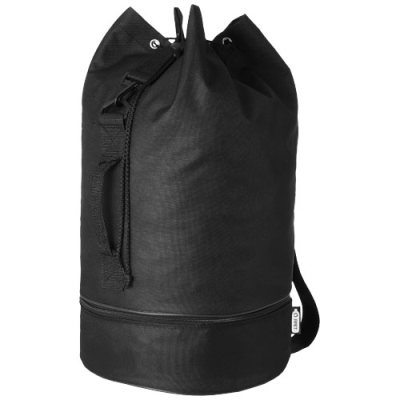 Picture of IDAHO RPET SAILOR DUFFLE BAG 35L in Solid Black.