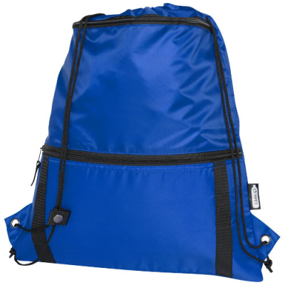 Picture of ADVENTURE RECYCLED THERMAL INSULATED DRAWSTRING BAG 9L in Royal Blue.
