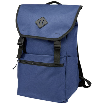 Picture of REPREVE® OUR OCEAN™ 15 INCH GRS RPET LAPTOP BACKPACK RUCKSACK 19L in Navy.