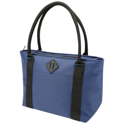 Picture of REPREVE® OUR OCEAN™ 12-CAN GRS RPET COOLER TOTE BAG 11L in Navy.