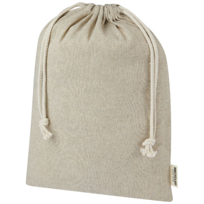 Picture of PHEEBS 150 G & M² GRS RECYCLED COTTON GIFT BAG LARGE 4L in Heather Natural