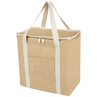 Picture of JUTA 300 G & M² JUTE COOL BAG 19L in Natural & White.