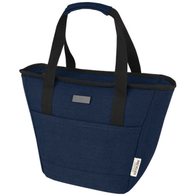 Picture of JOEY 9-CAN GRS RECYCLED CANVAS LUNCH COOL BAG 6L in Navy