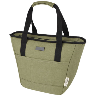 Picture of JOEY 9-CAN GRS RECYCLED CANVAS LUNCH COOL BAG 6L in Olive