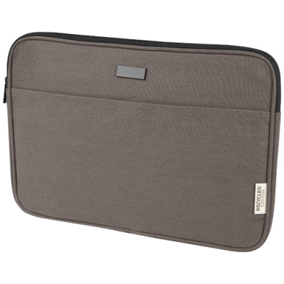 Picture of JOEY 14 INCH GRS RECYCLED CANVAS LAPTOP SLEEVE 2L in Grey.