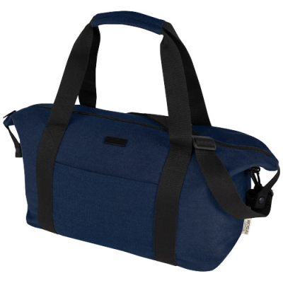 Picture of JOEY GRS RECYCLED CANVAS SPORTS DUFFLE BAG 25L in Navy.