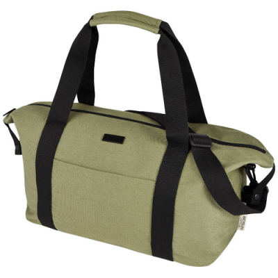 Picture of JOEY GRS RECYCLED CANVAS SPORTS DUFFLE BAG 25L in Olive.