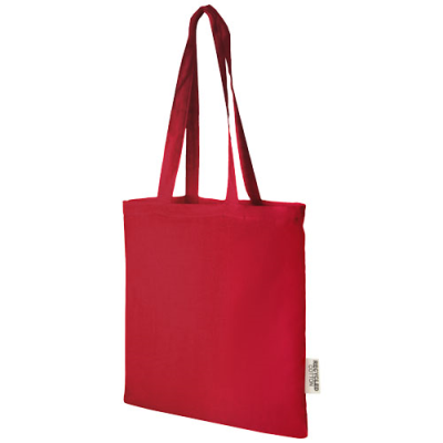 Picture of MADRAS 140 G & M2 GRS RECYCLED COTTON TOTE BAG 7L in Red