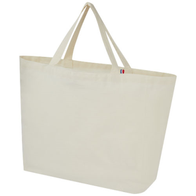 Picture of CANNES 200 G & M2 RECYCLED SHOPPER TOTE BAG 10L in Natural