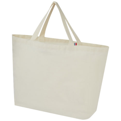 Picture of CANNES 200 G & M2 RECYCLED SHOPPER TOTE BAG 10L in Natural.