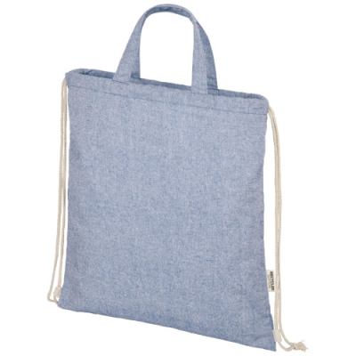 Picture of PHEEBS 150 G & M² AWARE™ DRAWSTRING BAG in Heather Blue