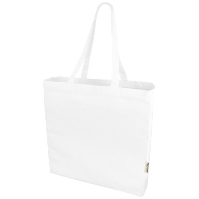Picture of ODESSA 220 G & M² RECYCLED TOTE BAG in White.