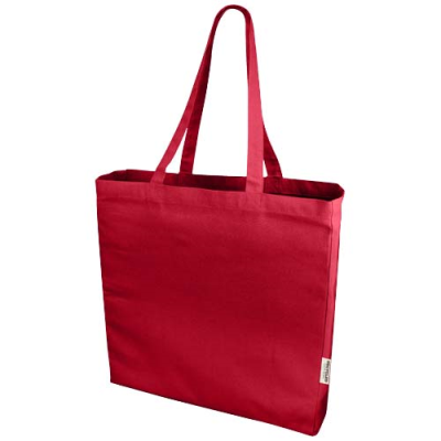 Picture of ODESSA 220 G & M² RECYCLED TOTE BAG in Red.