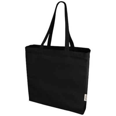 Picture of ODESSA 220 G & M² RECYCLED TOTE BAG in Solid Black.