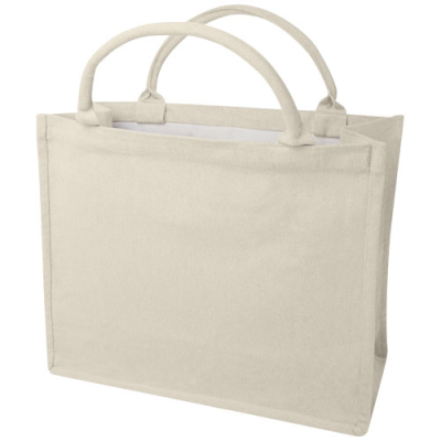 Picture of PAGE 500 G & M² AWARE™ RECYCLED BOOK TOTE BAG in Oatmeal