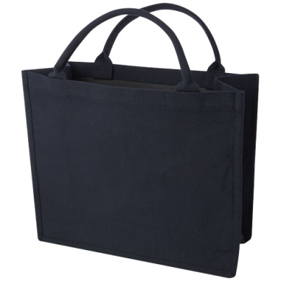 Picture of PAGE 500 G & M² AWARE™ RECYCLED BOOK TOTE BAG in Navy.