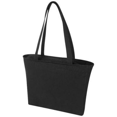 Picture of WEEKENDER 500 G & M² AWARE™ RECYCLED TOTE BAG in Solid Black.