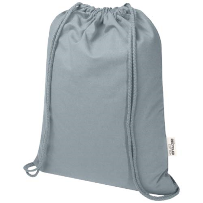 Picture of OREGON BLEND 140 G & M² GRS RECYCLED DRAWSTRING BAG 5L