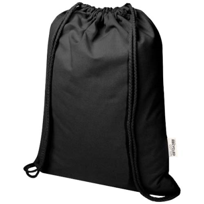 Picture of OREGON BLEND 140 G & M² GRS RECYCLED DRAWSTRING BAG 5L