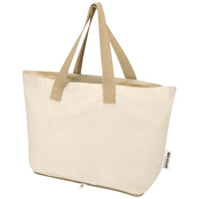 Picture of SIERRA 140 G & M² GRS RECYCLED FOLDING COTTON TOTE BAG 7L